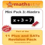 11 Plus & SATs Maths Topic Pack - Algebra