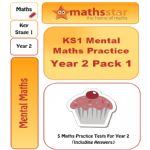 KS1 Mental Maths Practice - Year 2 Pack 1